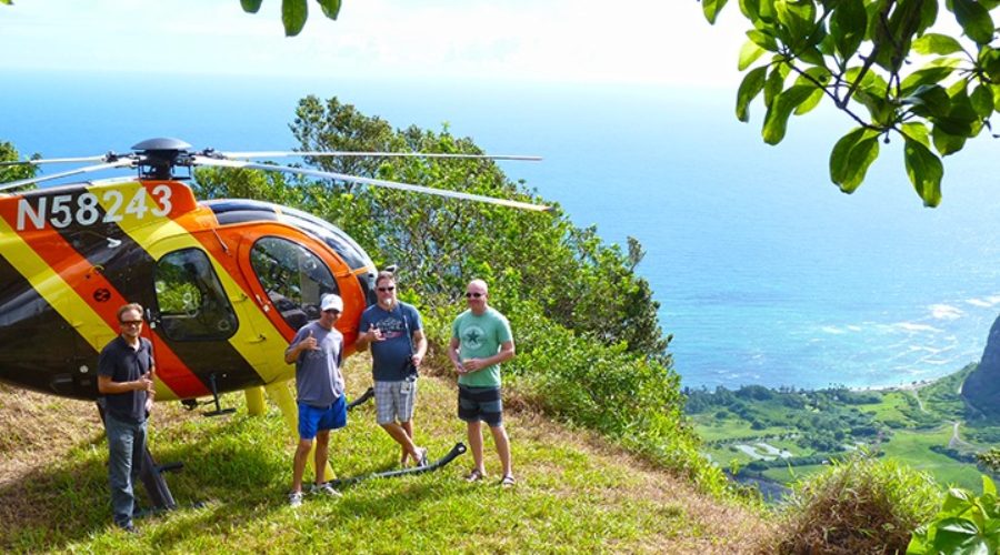 MOMENTS IN TIME: 10:35 a.m., Sept. 25, 2014: The Magnum Helicopter Experience and the Sacred Falls in Turtle Bay, Oahu