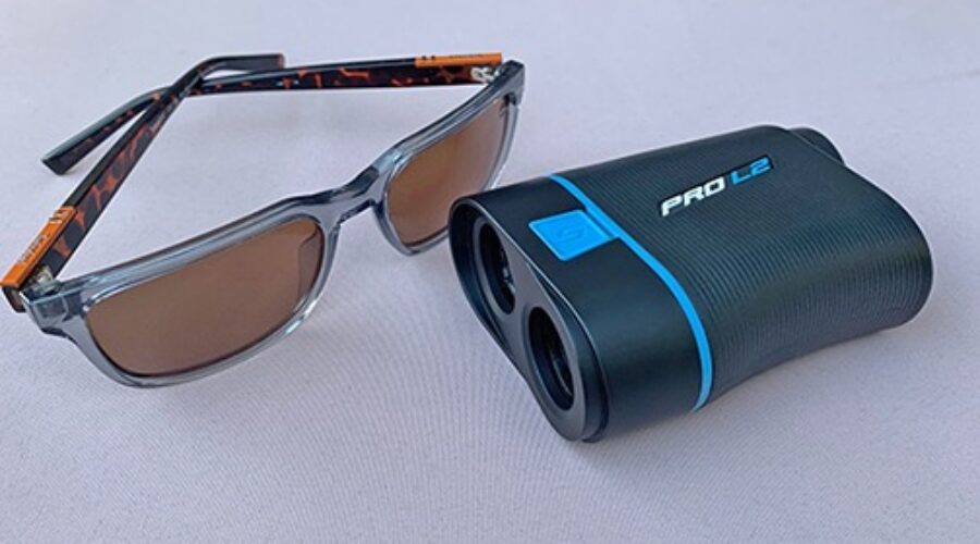 Timberland golf sunglasses and the Shot Scope Pro L2 rangefinder